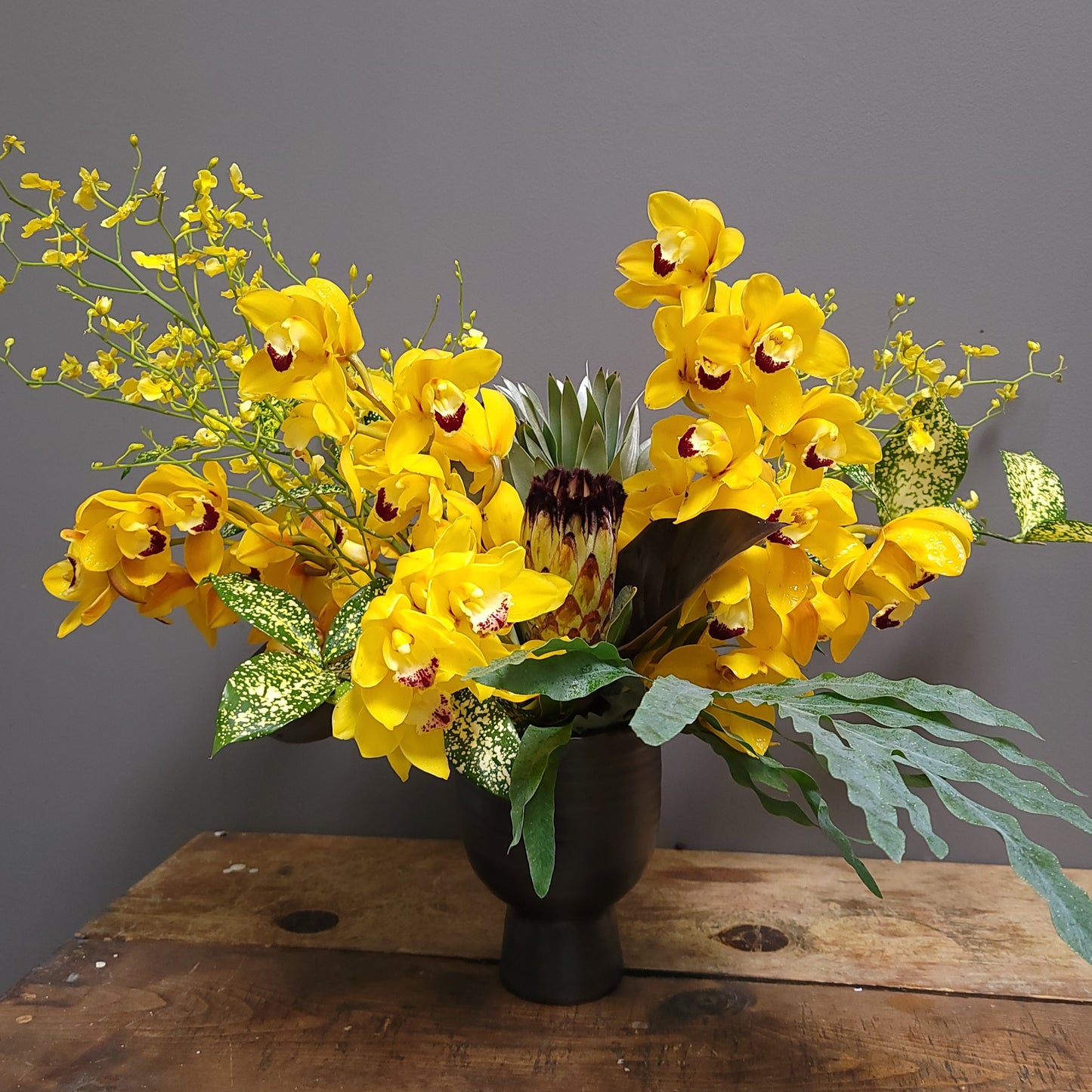 Fresh-Cut Orchid Arrangement