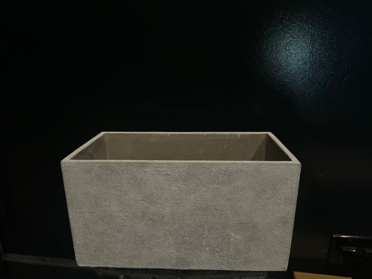 Cement square planter