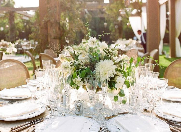 Gilly Flowers wedding reception table setting