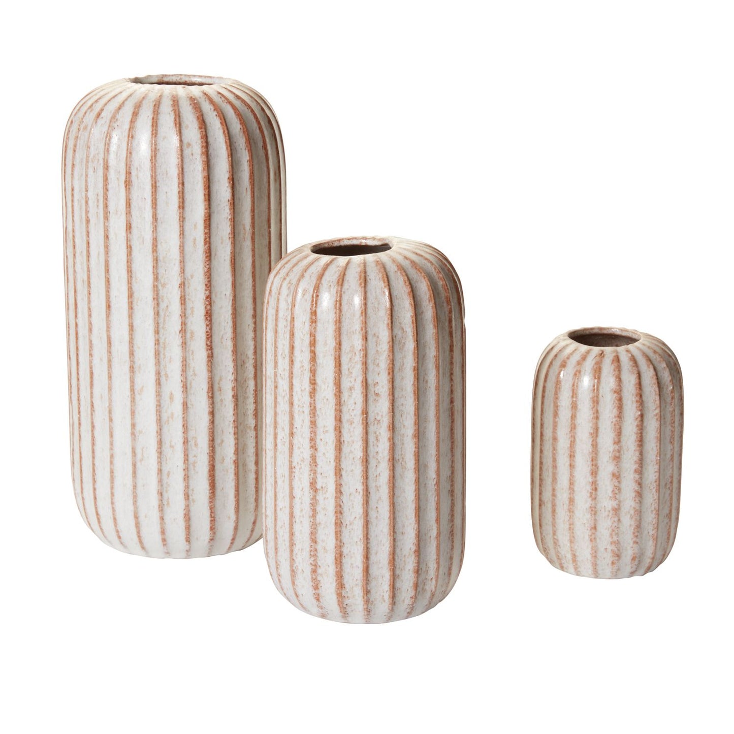 fault line vase ribbed ceramic