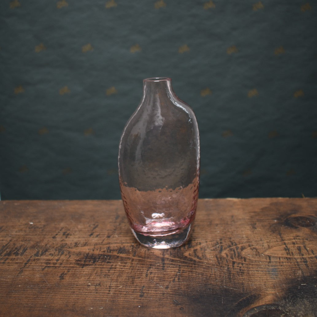Glass Pink Bud Vase