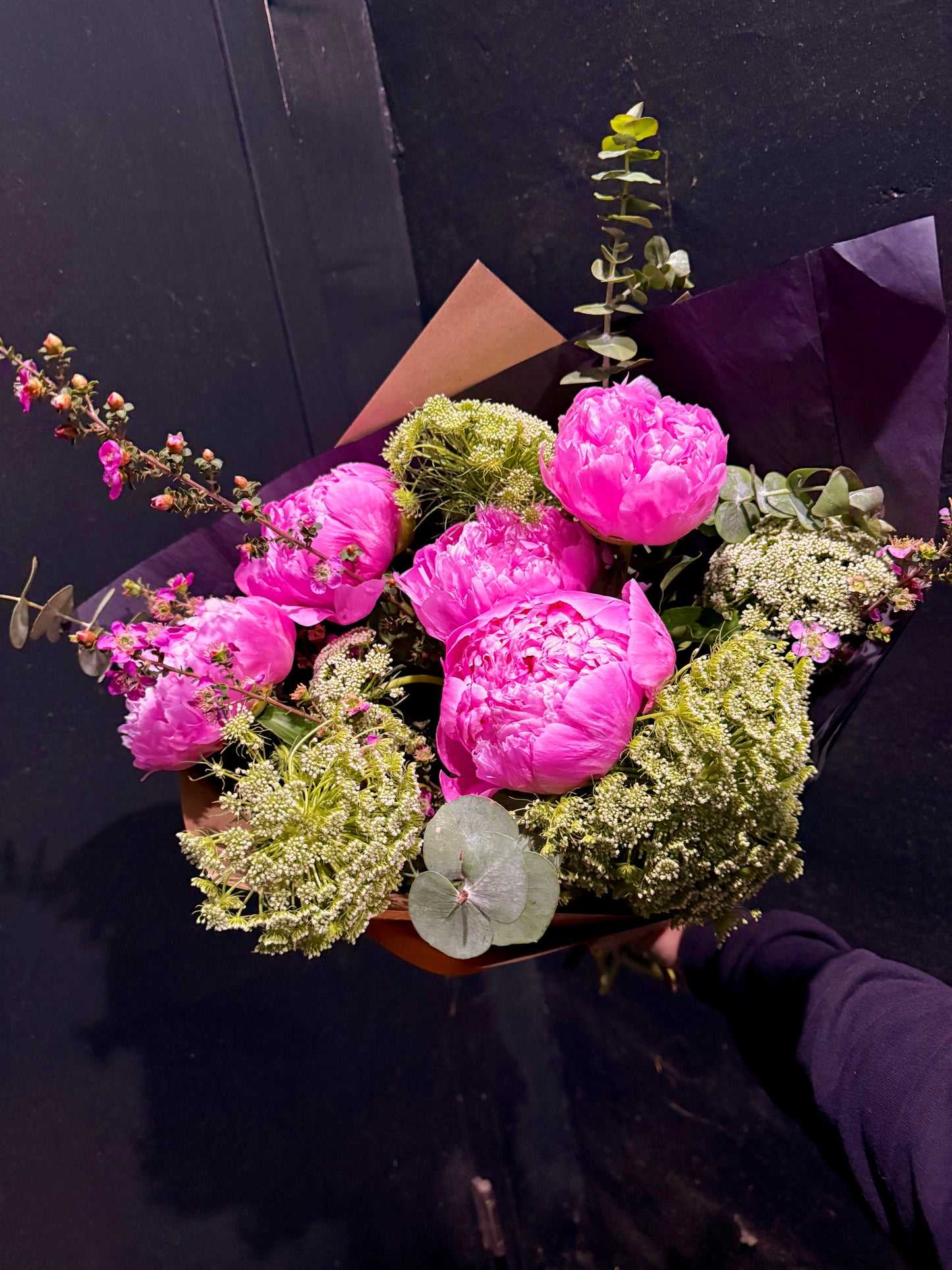 Peony Hand Tied Wrap